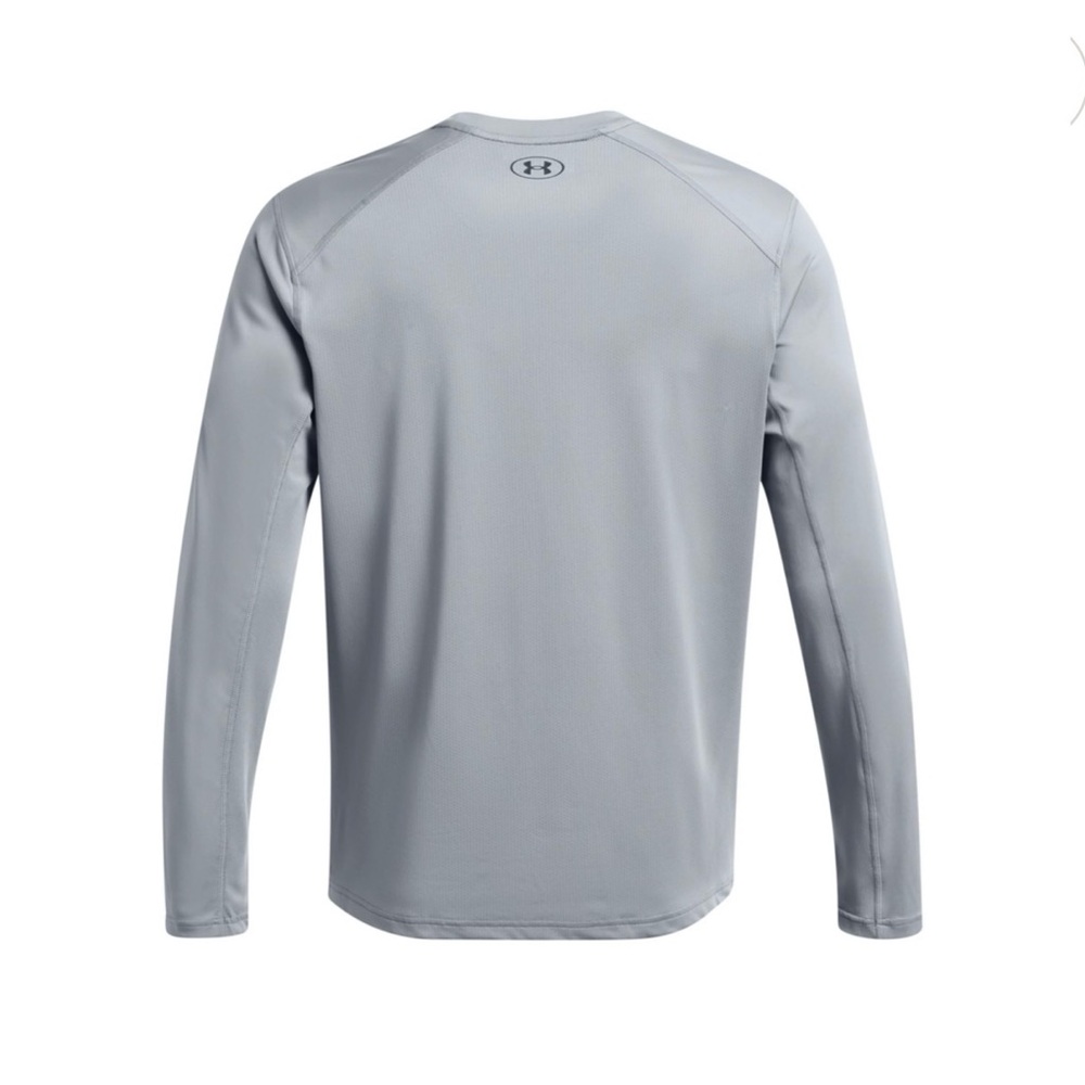 Under Armour Drift Tide Crewneck Loose Long Sleeve Tee Gray 2XL XXL - Picture 4 of 12